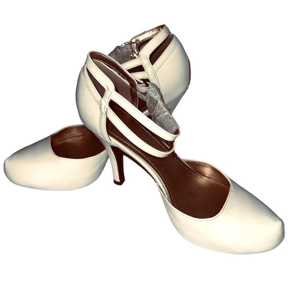 DREAM PAIRS - Office-02 MaryJane Double Ankle Strap Almond Toe Heels, Size: 9.5